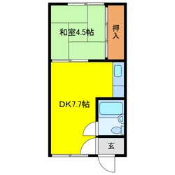 エメラルドハイツの物件間取画像